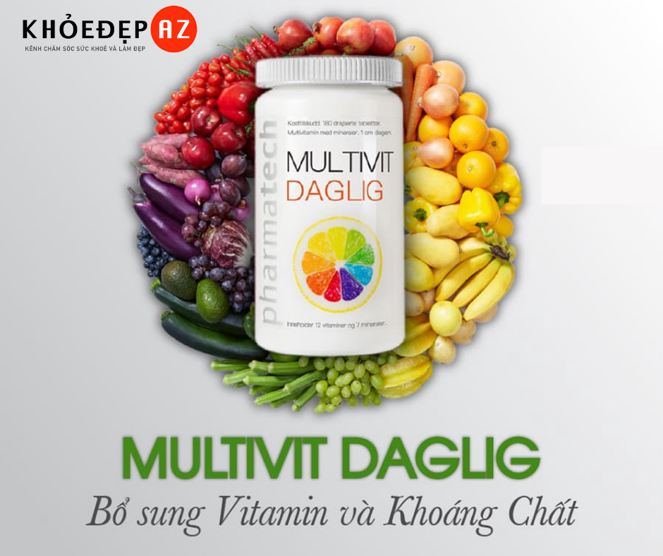 Multivit Daglig: Viên uống bổ sung Vitamin và Khoáng chất có tốt không?