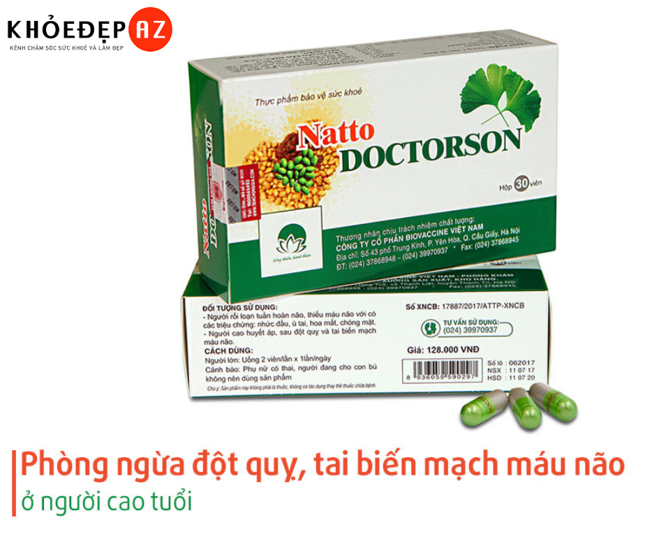 [Đánh Giá] Natto Doctorson Phòng Ngừa Đột Quỵ và Tai Biến